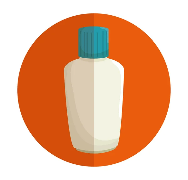 Bloqueur de bouteille en plastique icône isolée — Image vectorielle