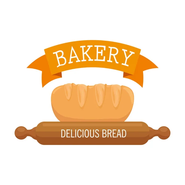 Bakery shop label icon — Stock Vector