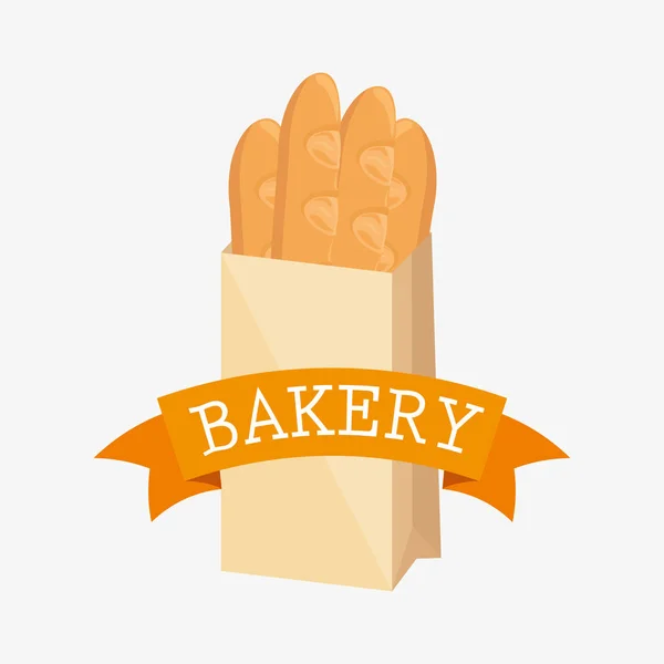 Etikett-Ikone Bäckerei — Stockvektor