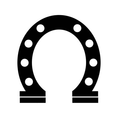 at nalı şans izole simgesi