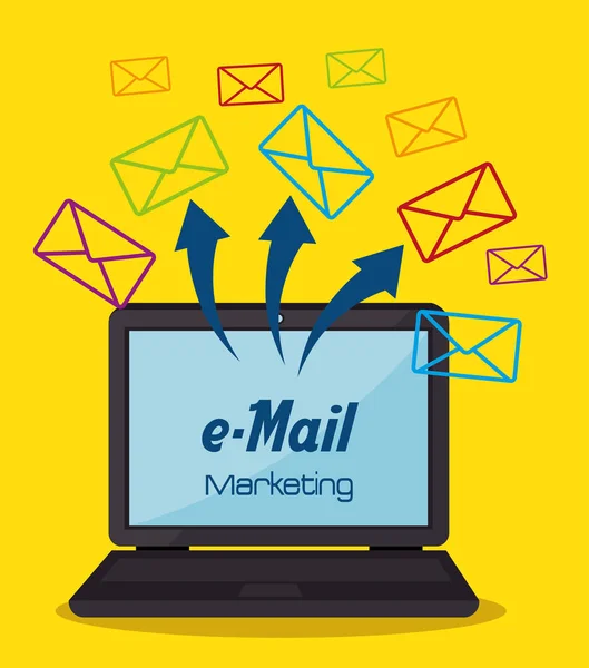 Icono de marketing de correo electrónico — Archivo Imágenes Vectoriales