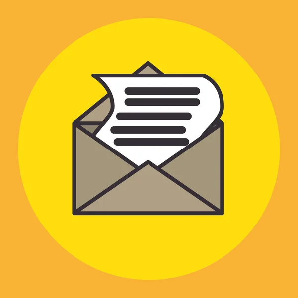 Busta mail concetto isolato icona — Vettoriale Stock