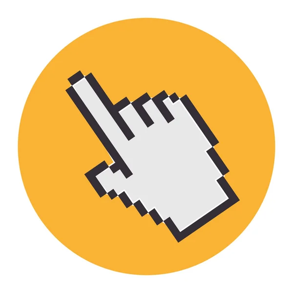 Icono del puntero del ratón de mano — Archivo Imágenes Vectoriales