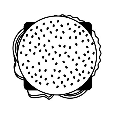 lezzetli burger lokanta izole simgesi