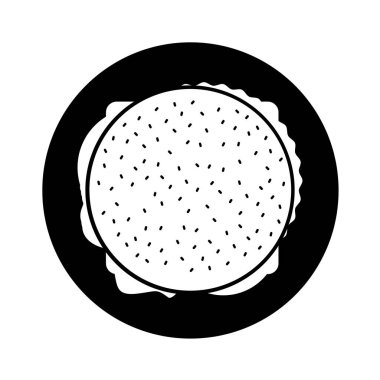 lezzetli burger lokanta izole simgesi