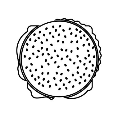 lezzetli burger lokanta izole simgesi