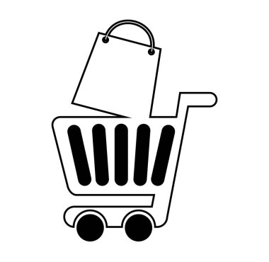 alışveriş sepeti alışveriş çantası ile