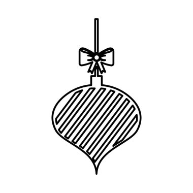 Noel top asılı yay ile