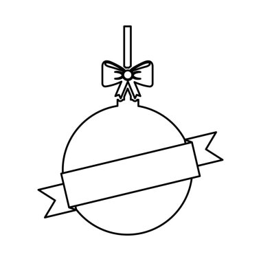 Noel top asılı yay ile