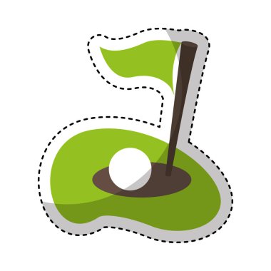 bayrak golf deliği simgesi