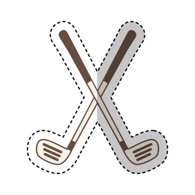 golf kulüpleri ekipman simgesi