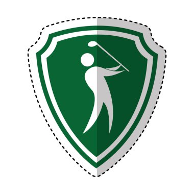 Golf oyuncu siluet simge