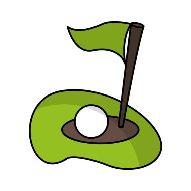 bayrak golf deliği simgesi