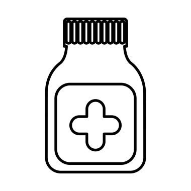 şişe ilaç izole simgesi