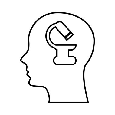 mikroskop ile insan profili