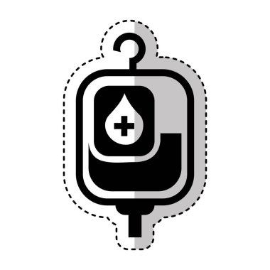 kan torbası izole simgesi