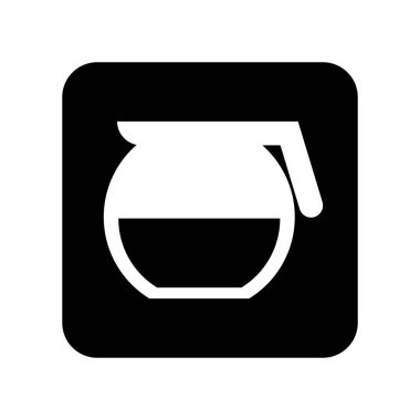 çaydanlık siluet izole simgesi