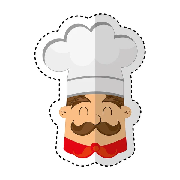 Chef avatar personaggio icona — Vettoriale Stock