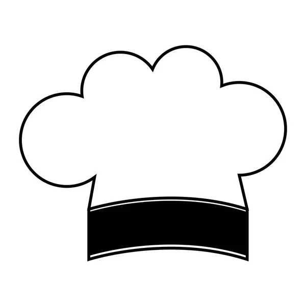 Chef şapka izole simgesi — Stok Vektör