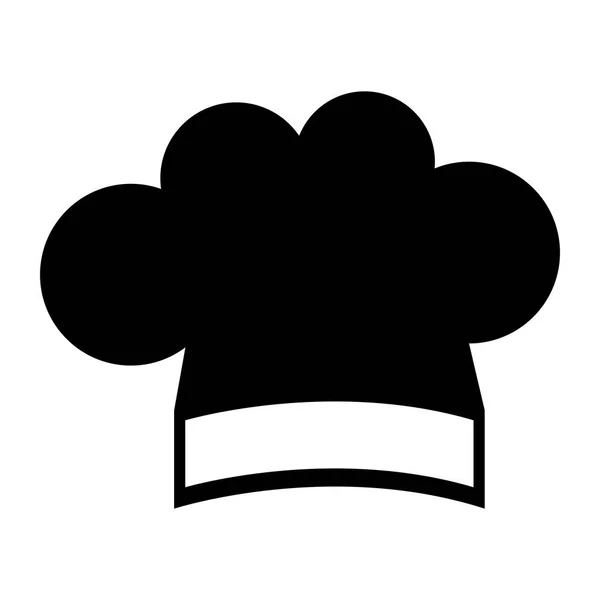 Chapeau de chef icône isolée — Image vectorielle
