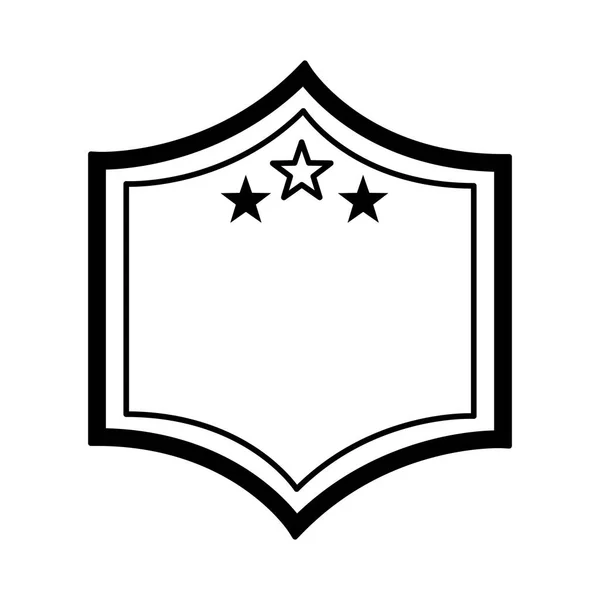 Элегантный значок рамы щитов — стоковый вектор