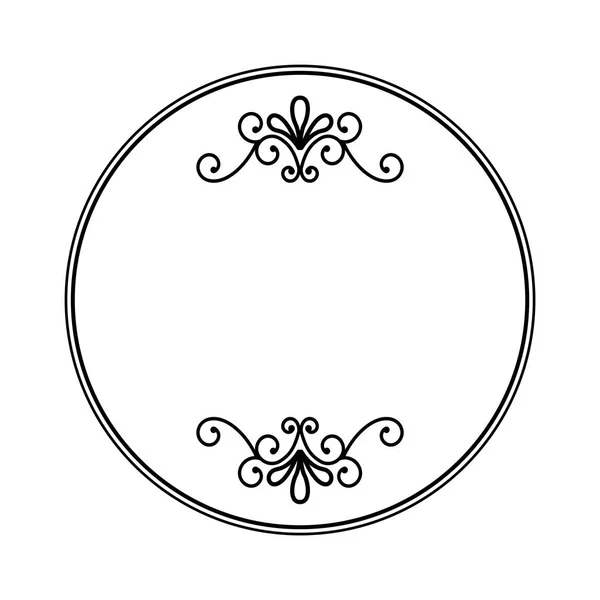 Cercle sceau cadre timbre — Image vectorielle