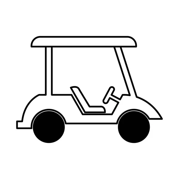 Golf Cart isolierte Ikone — Stockvektor