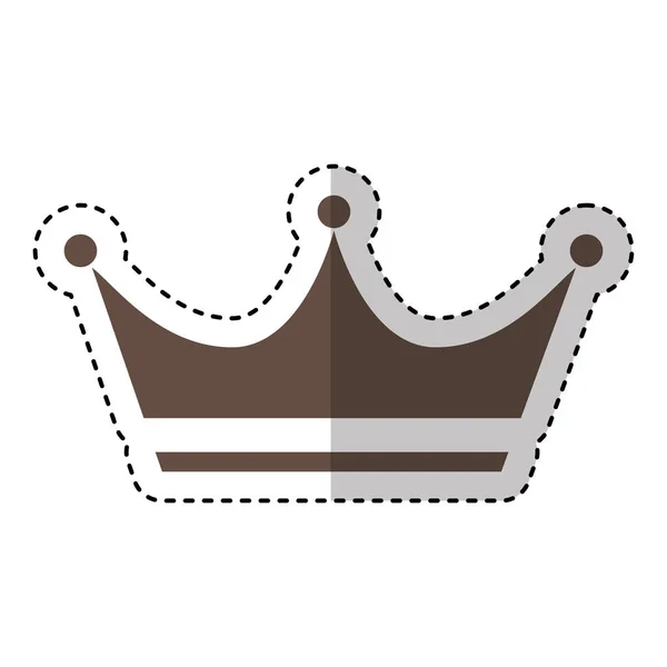 Rey corona aislado icono — Vector de stock