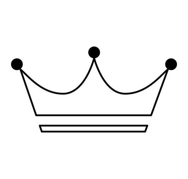 Королівська корона ізольована ікона — стоковий вектор
