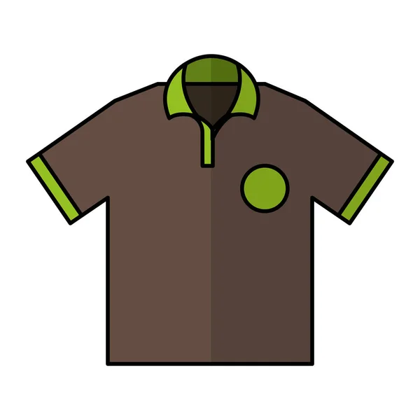 Ícone da camisa da equipe de golfe — Vetor de Stock