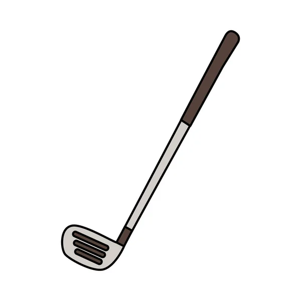 Golf clubs equipment icon — Stock Vector