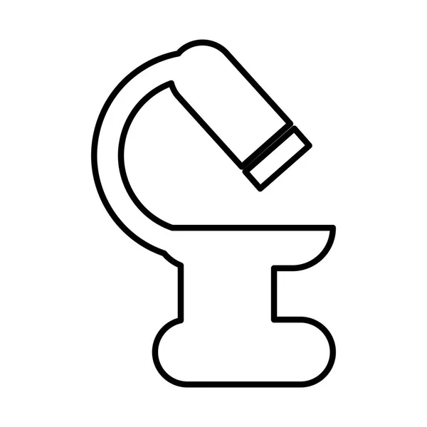 Microscoop laboratorium geïsoleerd pictogram — Stockvector