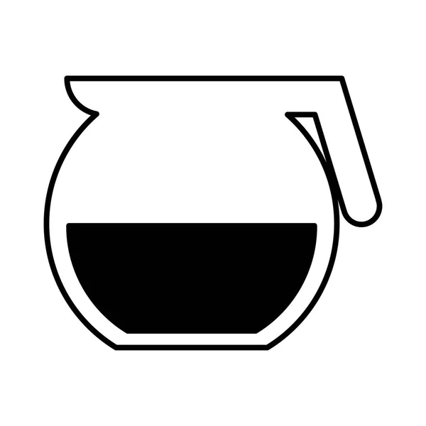 Изолированная икона чайника — стоковый вектор