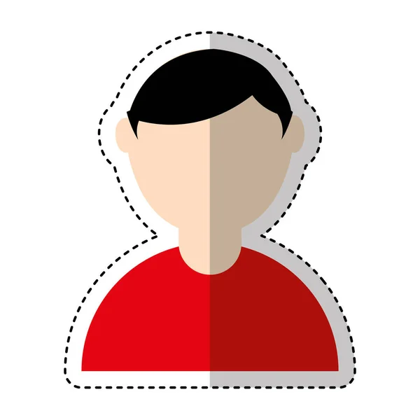 Homem avatar personagem ícone — Vetor de Stock