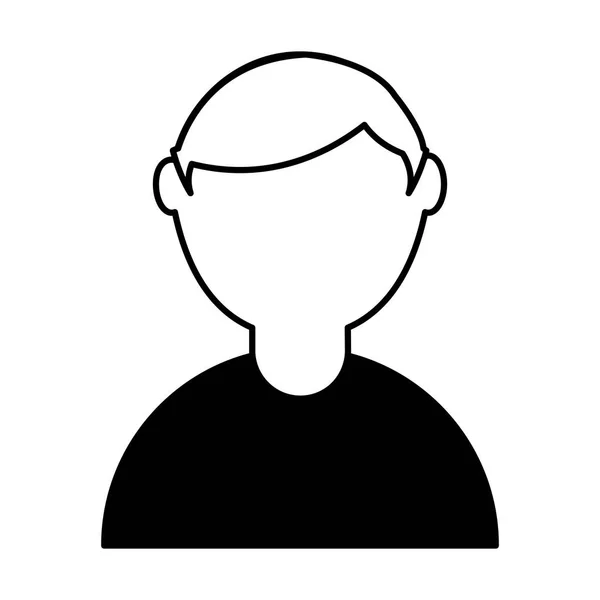 Uomo avatar personaggio icona — Vettoriale Stock