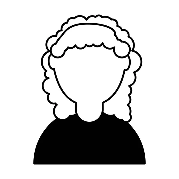 Carácter avatar mujer linda — Vector de stock