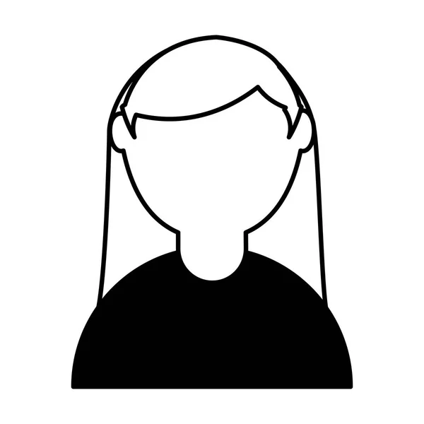 Sevimli kadın avatar karakter — Stok Vektör