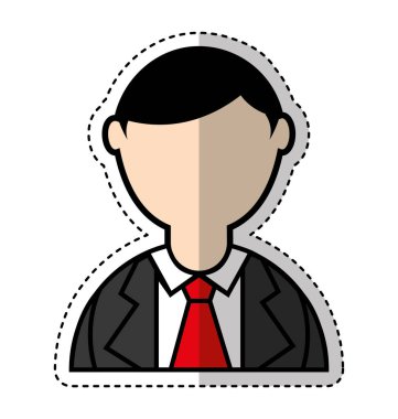 işadamı avatar karakter simgesi