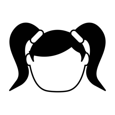 küçük kız karakter simgesi