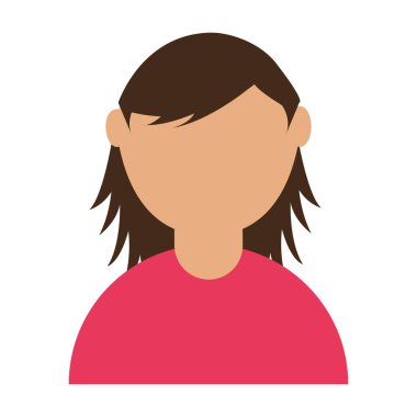 sevimli kadın avatar karakter