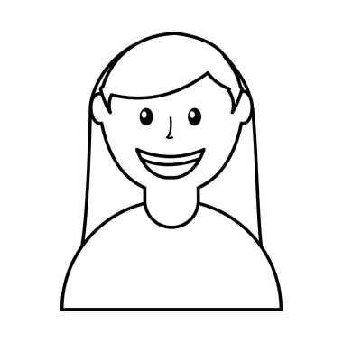 sevimli kadın avatar karakter