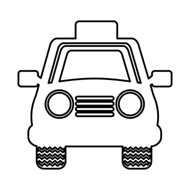 taksi servisi izole simgesini