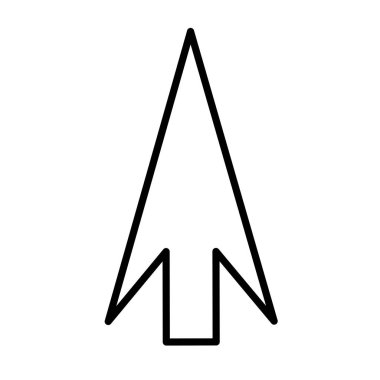 yukarı ok simgesi izole