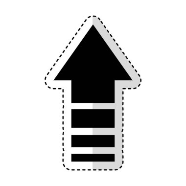 yukarı ok simgesi izole