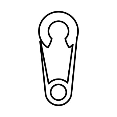 Bebek giysileri PIN izole simgesi