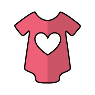 bebek giysi izole simgesi