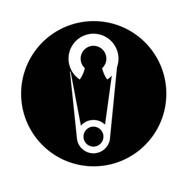 Bebek giysileri PIN izole simgesi