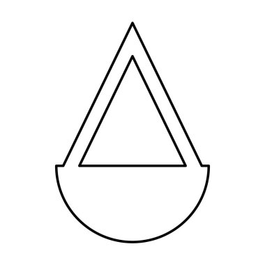 Adalet denge izole simgesi