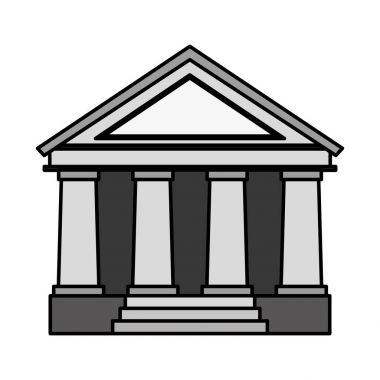 Mahkeme Binası izole simgesi