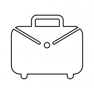 Portföy çanta izole simgesi